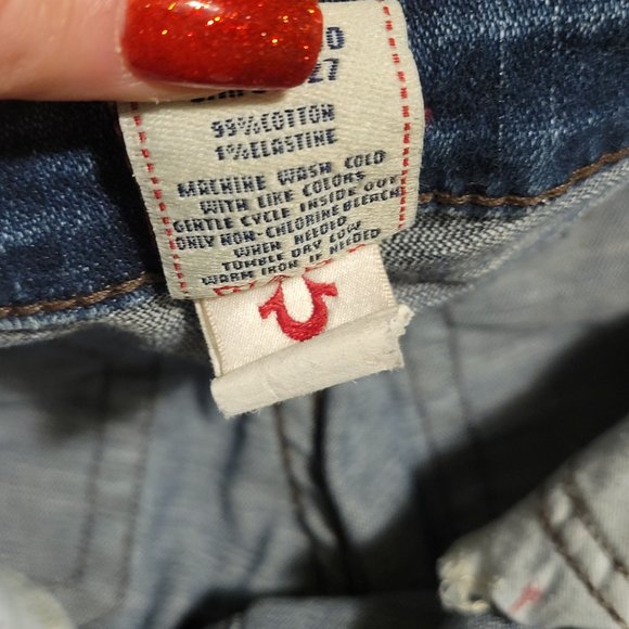 True Religion Vintage Women's Straight Leg Jeans Size: 25 - Picture 5 of 11